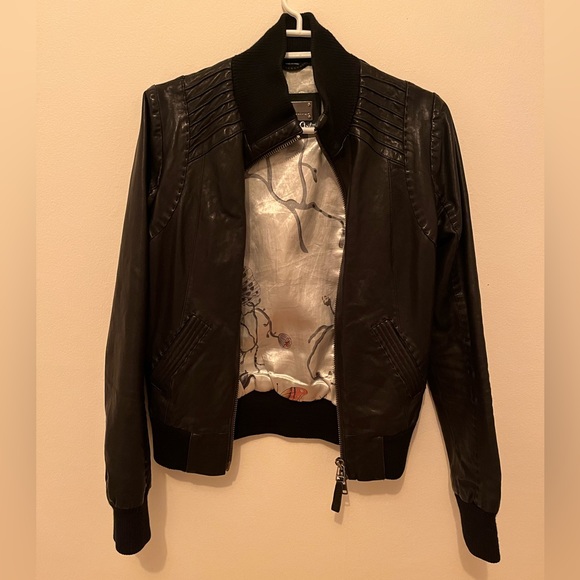 Aritzia Jackets & Blazers - Aritzia leather bomber style jacket. Size small.